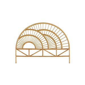 Tête de lit déco en rotin naturel L160