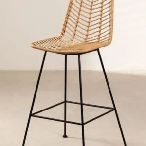 TABOURET HAUT EN ROTIN
